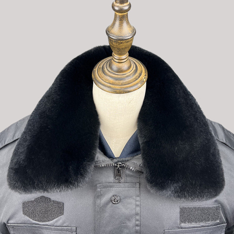 Winter Clothing Pk - 100% Rex Rabbit Fur Collar Men